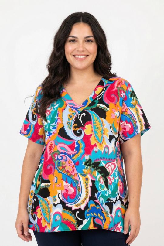 Chemises & blouses Femme Noir Pomme Rouge C6569 Efashion Paris