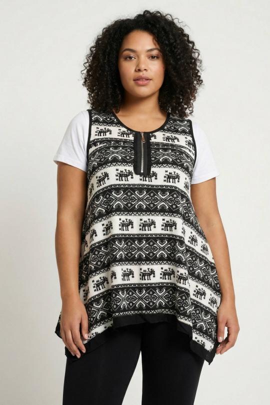 Tuniques Femme Blanc Pomme Rouge A076 Efashion Paris