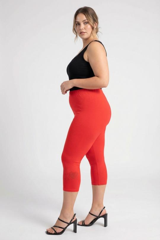 Leggings  Femme Orange Pomme Rouge B227 Efashion Paris