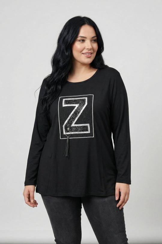 T-shirts Femme Noir Pomme Rouge C6151 Efashion Paris