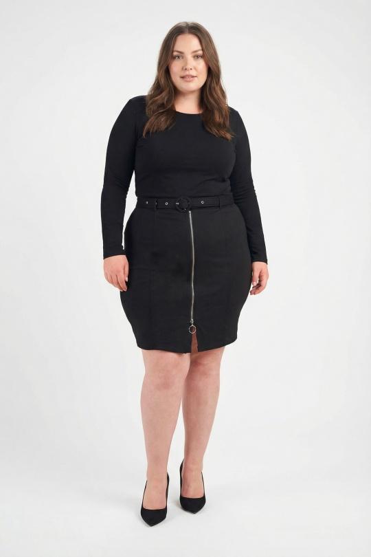 Jupes Femme Noir Pomme Rouge J202 Efashion Paris