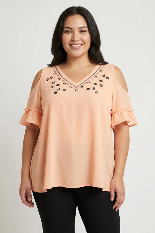 Tops Femme Corail Pomme Rouge A963 Efashion Paris