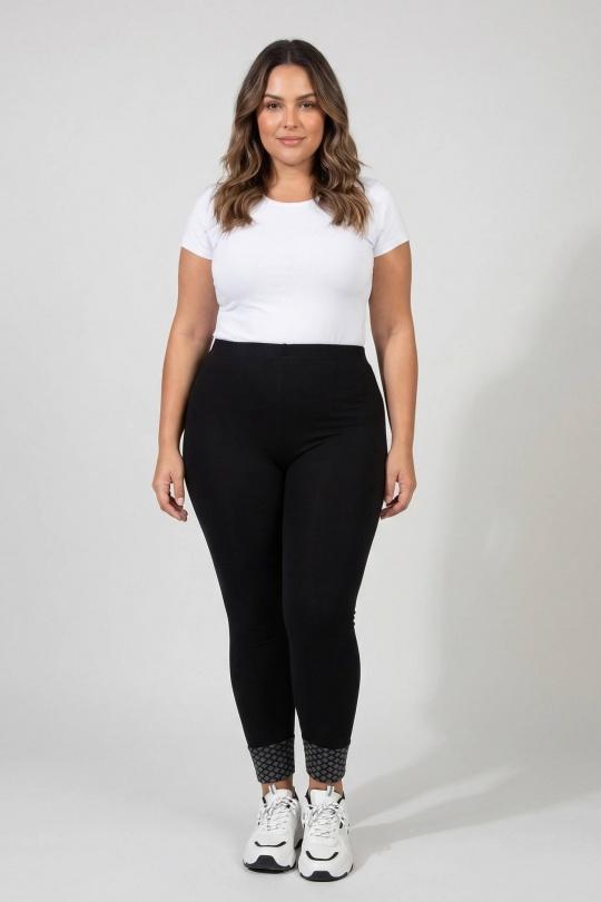 Leggings  Femme Noir Pomme Rouge B90 Efashion Paris