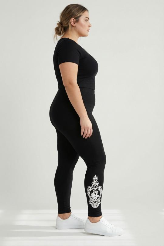 Leggings  Femme Noir Pomme Rouge B94 Efashion Paris