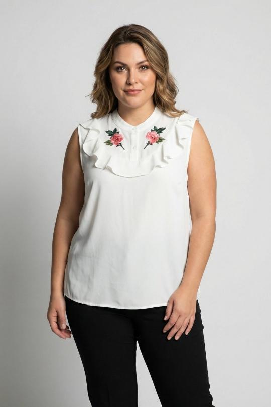 Tops Femme Blanc Pomme Rouge A965 Efashion Paris