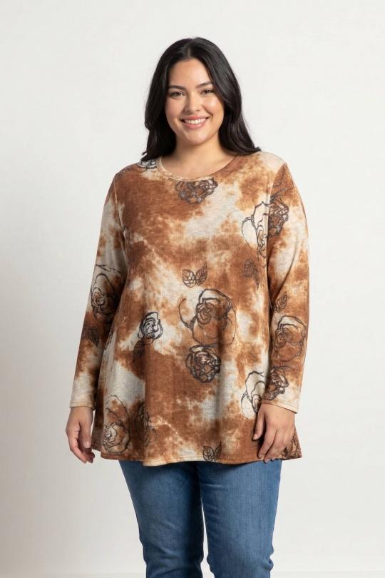 Pulls Femme Marron Pomme Rouge A826 Efashion Paris