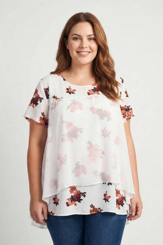 Chemises & blouses Femme Blanc Pomme Rouge A869 Efashion Paris