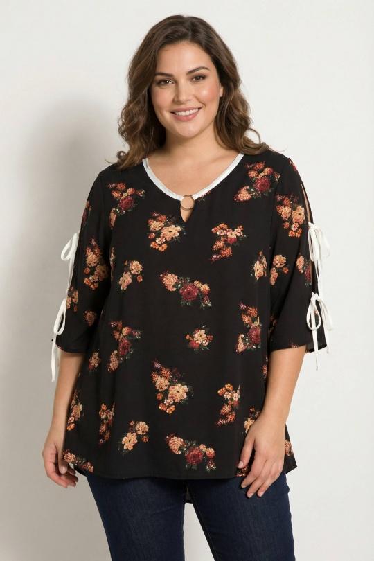 Chemises & blouses Femme Noir Pomme Rouge A876 Efashion Paris