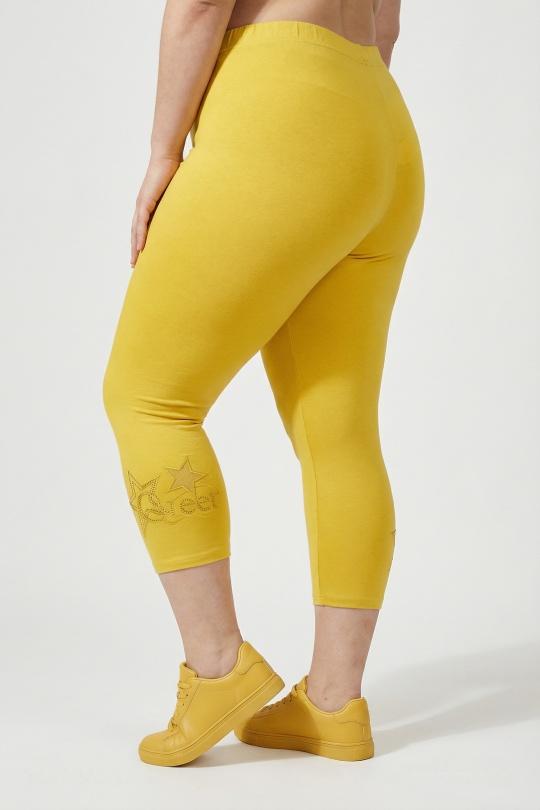 Leggings  Donna Yellow Pomme Rouge B209 Efashion Paris