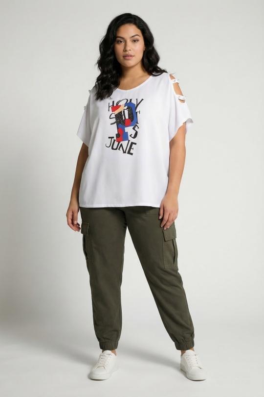 Tops Femme Blanc Pomme Rouge A892 Efashion Paris