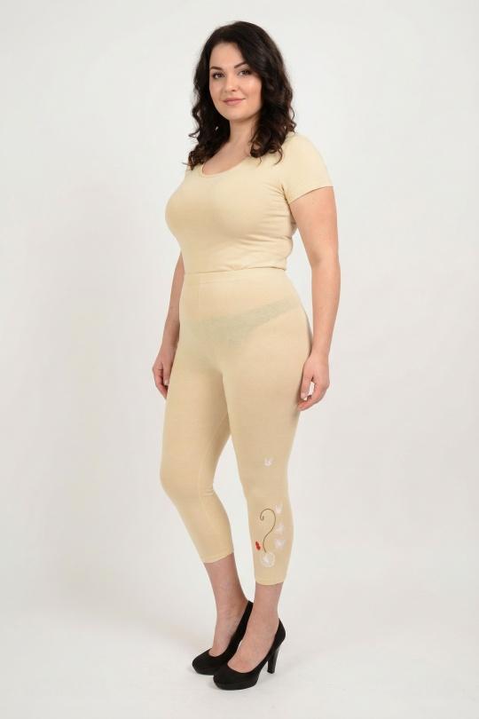 Leggings  Donna Beige Pomme Rouge B028 Efashion Paris