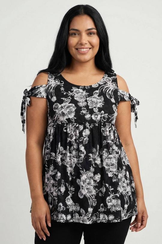 Tops Femme Noir Pomme Rouge A953 Efashion Paris