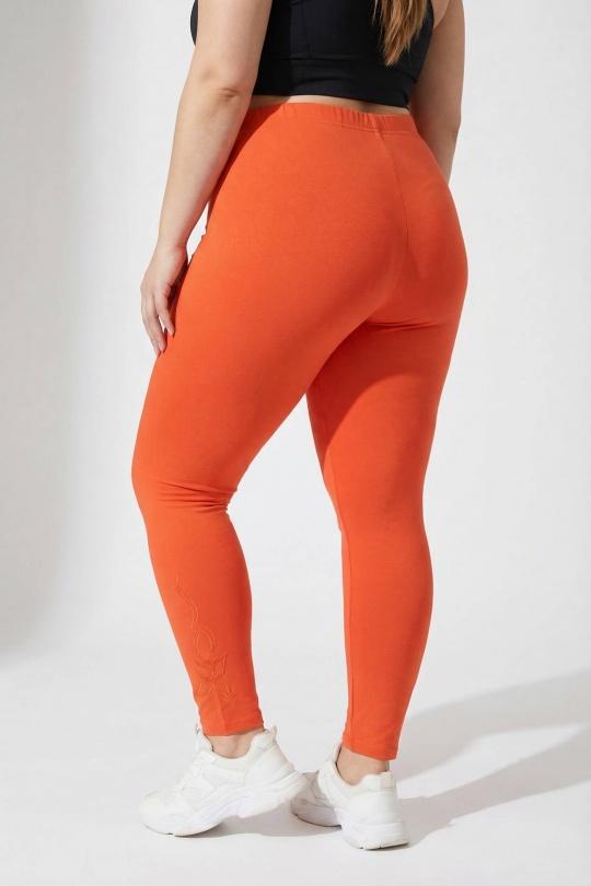 Leggings  Femme Orange Pomme Rouge B207 Efashion Paris