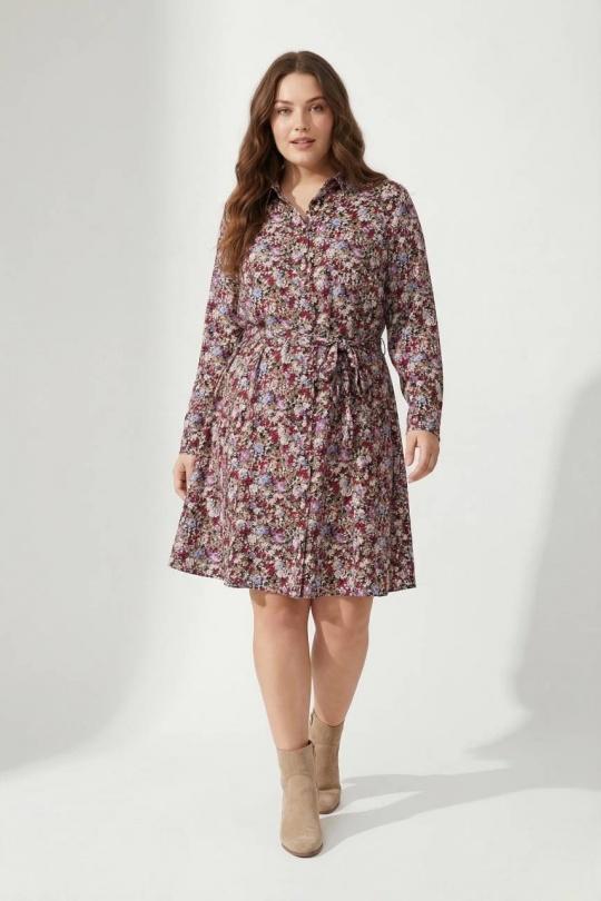 Robes & Combinaisons Femme Violet Pomme Rouge C6516 Efashion Paris