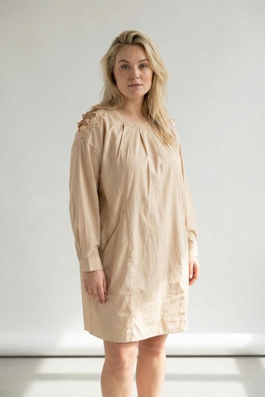 Robes & Combinaisons Femme Beige Pomme Rouge C6608 Efashion Paris