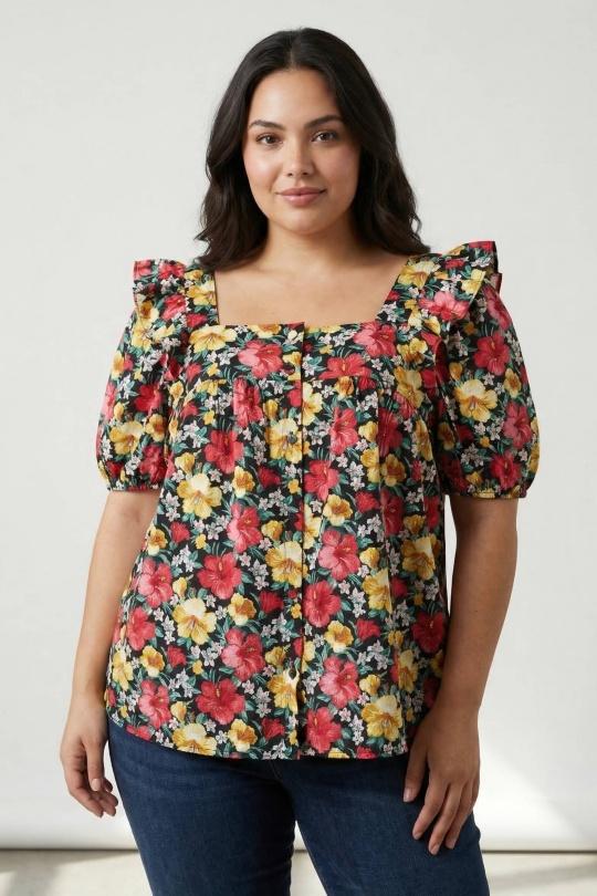 Tops Femme Noir Pomme Rouge C6565 Efashion Paris