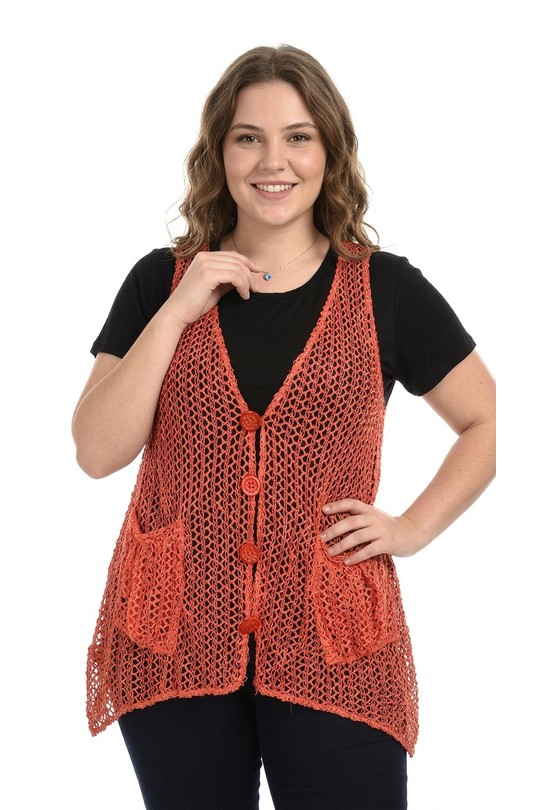 Gilets Femme Rose Pomme Rouge PA318-ROSE Efashion Paris