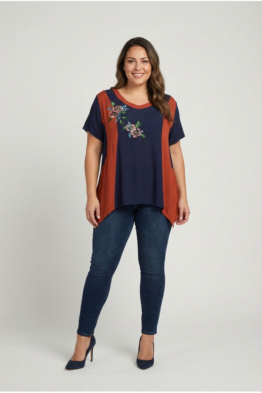 Pantalons Femme Rouille Pomme Rouge P-A589 Efashion Paris