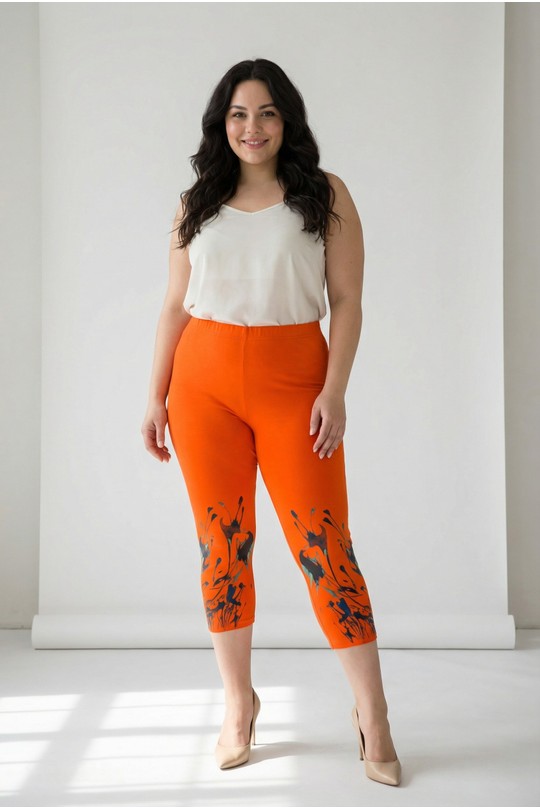 Leggings Mujer Orange Pomme Rouge P-B115 Efashion Paris