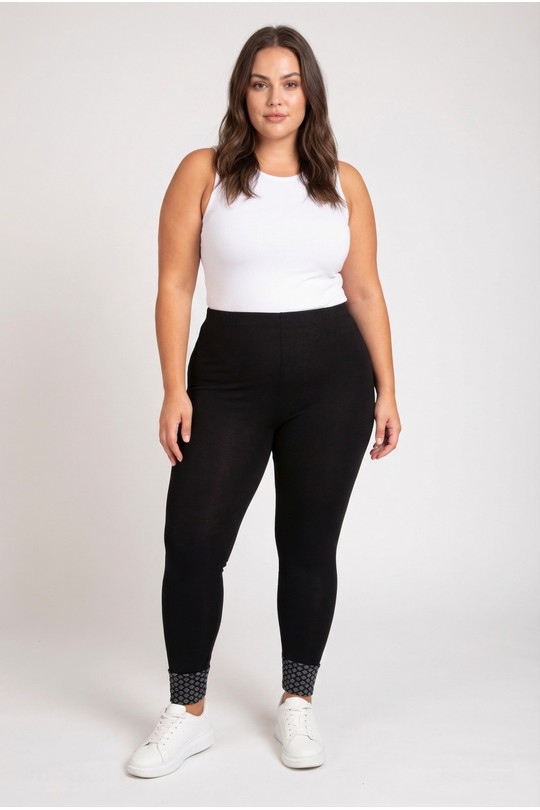 Leggings Mujer Black Pomme Rouge P-B90 Efashion Paris