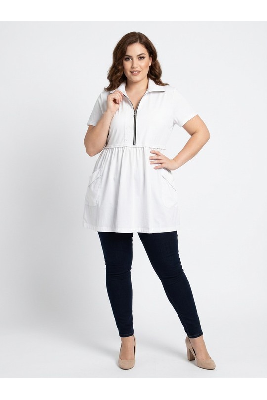 Tuniche Donna White Pomme Rouge P-A385 Efashion Paris