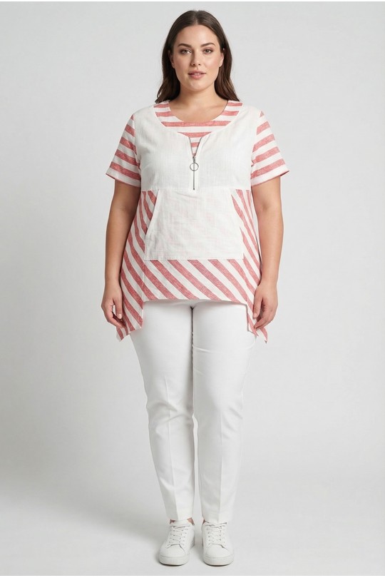 Tunics Women Green Pomme Rouge P-C6226 Efashion Paris