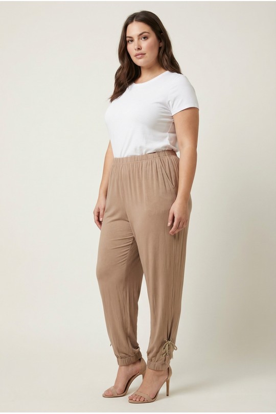 Trousers Women Grey Pomme Rouge P-B131 Efashion Paris