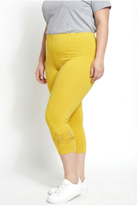 Leggings  Femme Jaune Pomme Rouge P-B209 Efashion Paris