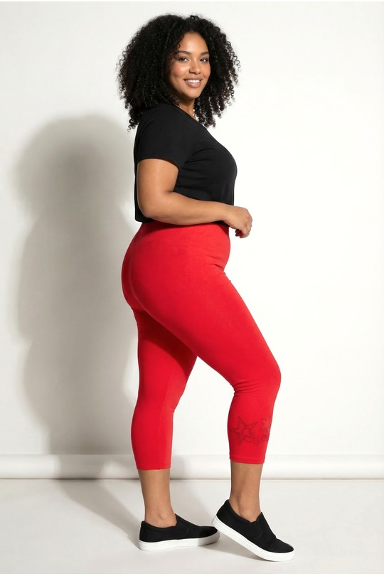 Leggings  Femme Jaune Pomme Rouge P-B209 Efashion Paris