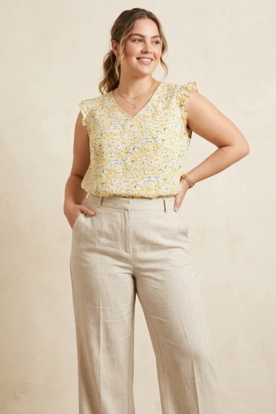 Tops Femme Jaune Pomme Rouge C6577 Efashion Paris