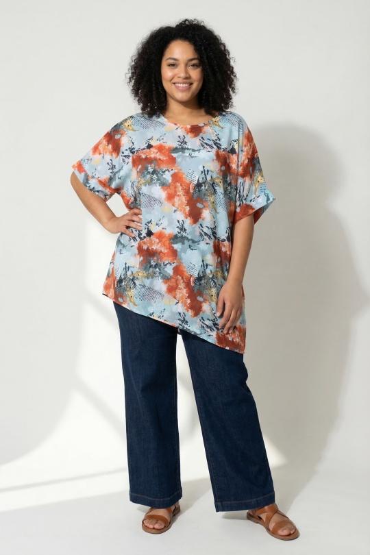 Tuniques Femme Bleu Pomme Rouge C6596 Efashion Paris