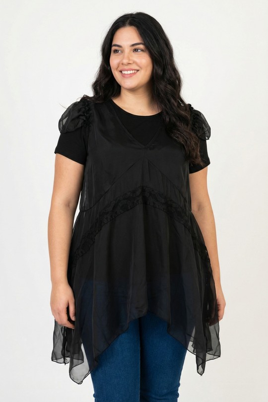 Tops Femme Noir Pomme Rouge PA113&NOIR Efashion Paris