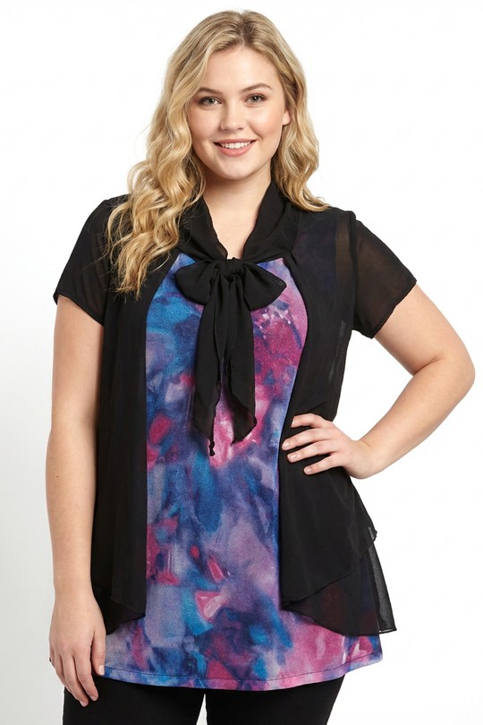 Tunics Women Black Pomme Rouge PA120&NOIR Efashion Paris