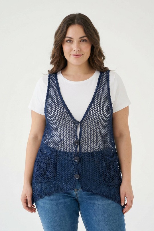 Cardigans Women Blue Pomme Rouge PA318&BLEU Efashion Paris