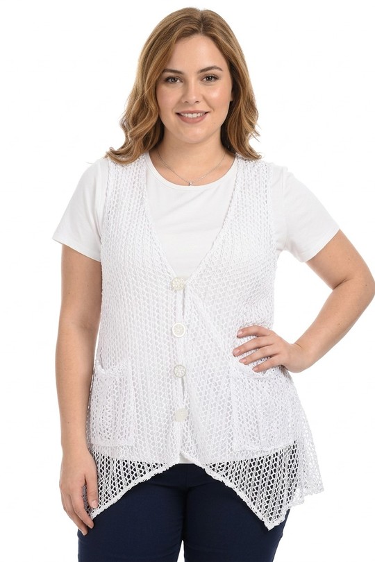 Cardigans Women White Pomme Rouge PA318&BLANC Efashion Paris