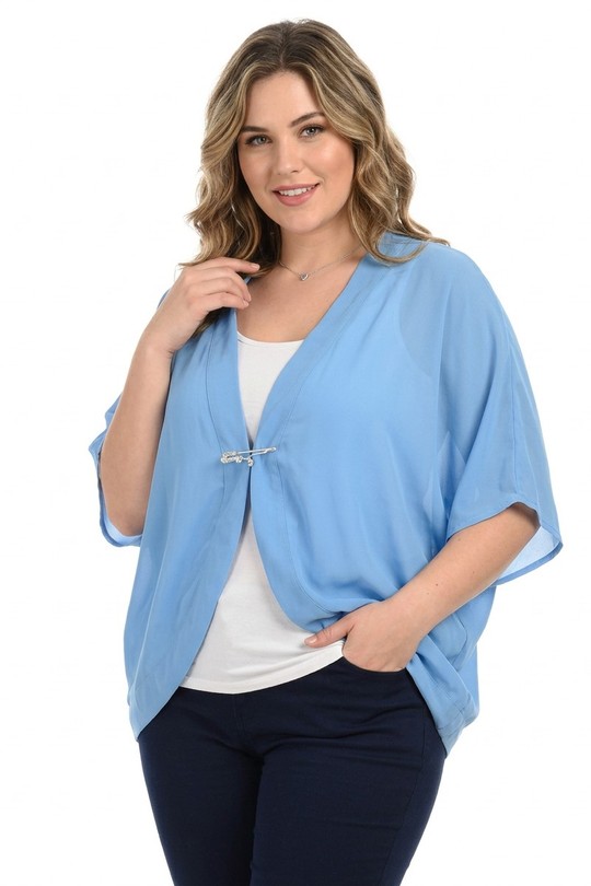 Gilets Femme Bleu Pomme Rouge PA545&Bleu Efashion Paris