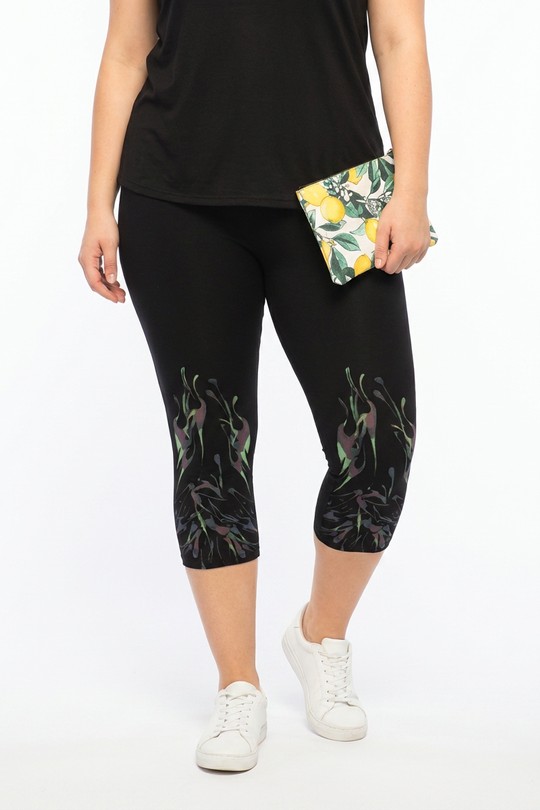 Leggings  Femme Noir Pomme Rouge PB115&Noir Efashion Paris