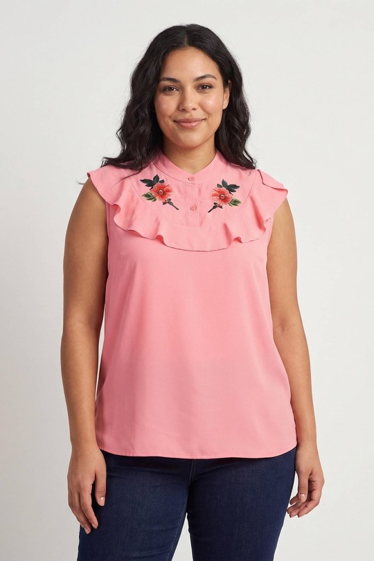 Tops Femme Rose Pomme Rouge PA965&Rose Efashion Paris