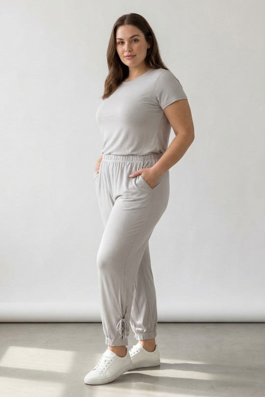 Pantalons Femme Gris Pomme Rouge PB131&Gris Efashion Paris
