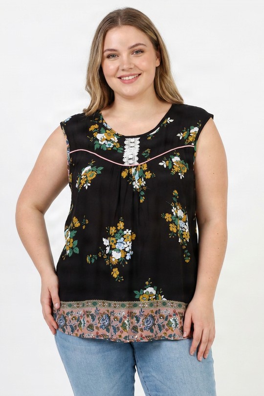 Tops Femme Noir Pomme Rouge PA955&Noir Efashion Paris