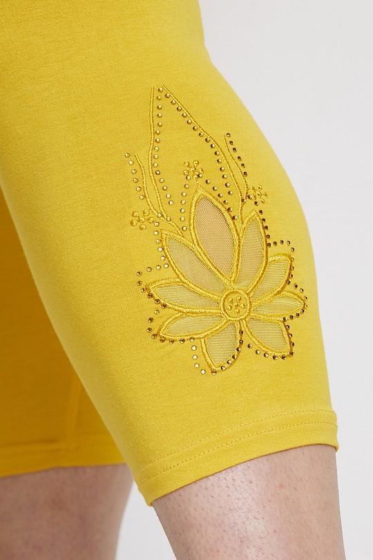 Leggings  Femme Jaune Pomme Rouge PB210&Jaune Efashion Paris