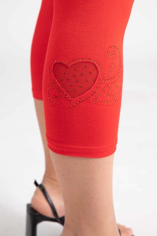 Leggings  Femme Rouge Pomme Rouge PB227*ROUGE Efashion Paris