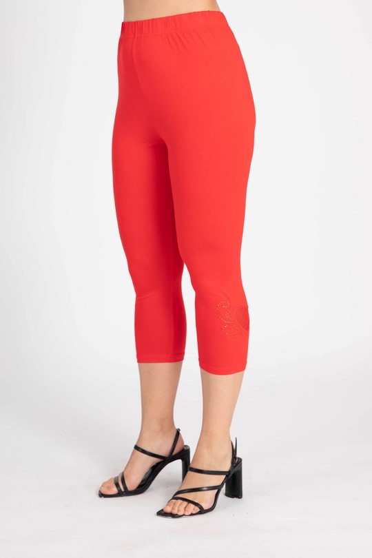 Leggings  Femme Rouge Pomme Rouge PB227*ROUGE Efashion Paris