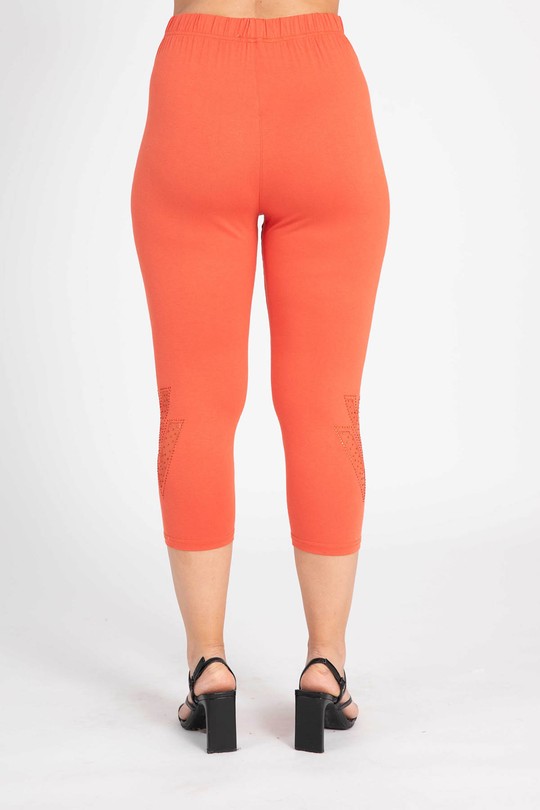 Leggings  Femme Orange Pomme Rouge PB228*ORANGE Efashion Paris