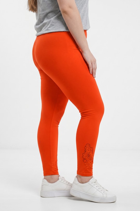 Leggings  Femme Orange Pomme Rouge PB133*ORANGE Efashion Paris