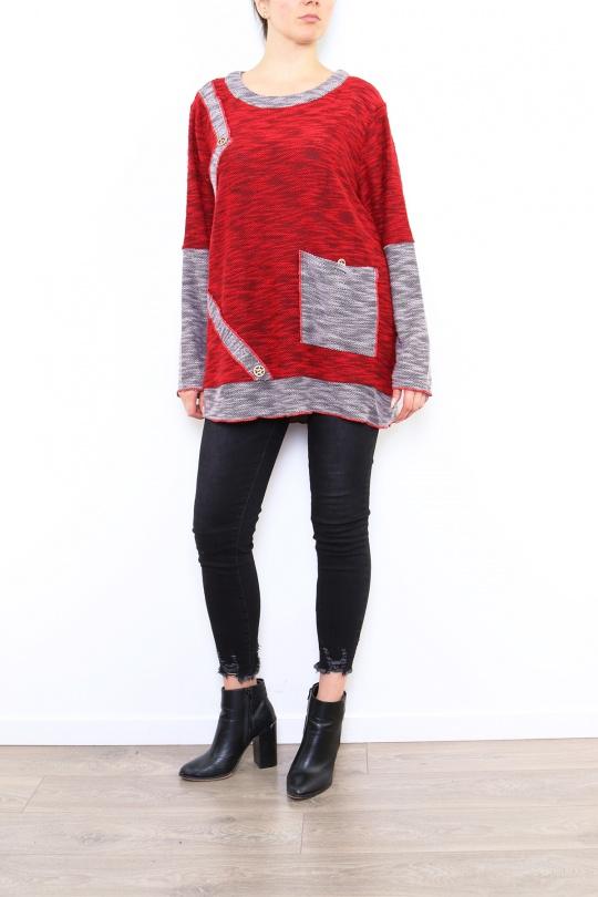 Tops Femme Rouge Pomme Rouge A813 Efashion Paris