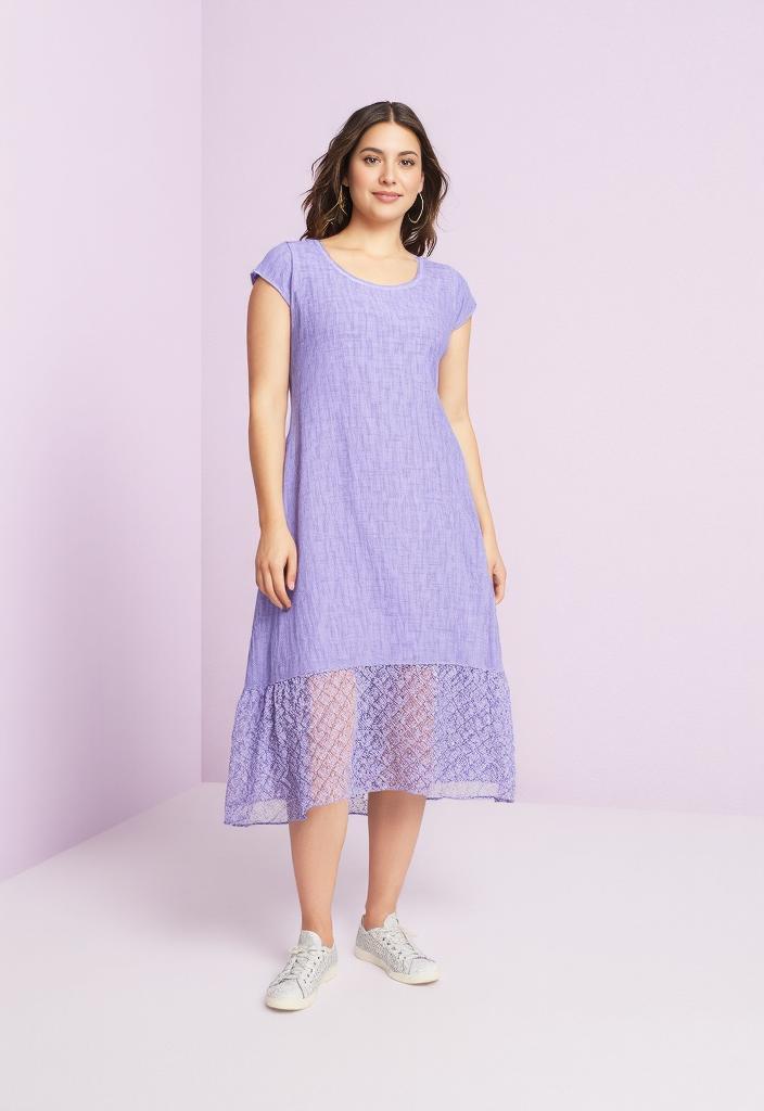 Abiti e Tute Donna Purple Pomme Rouge C8016 #c Efashion Paris