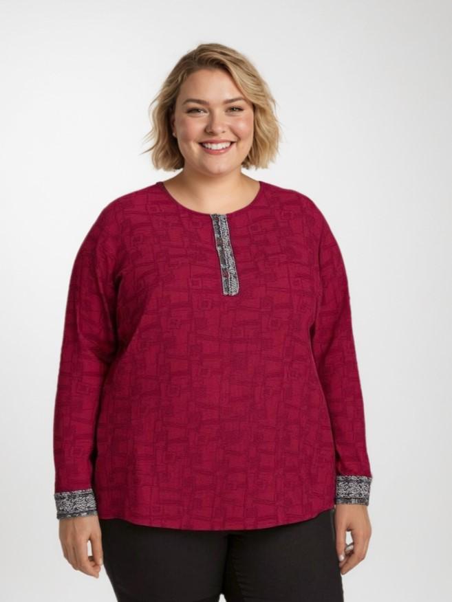 Chemises & blouses Femme Rouge Pomme Rouge C6239 #c Efashion Paris