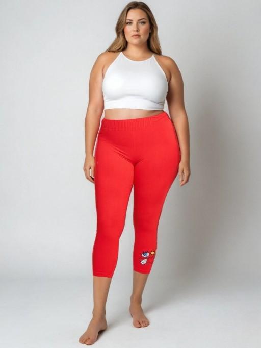 Leggings  Femme Rouge Pomme Rouge B173 #c Efashion Paris