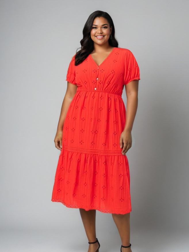 Robes & Combinaisons Femme Rouge Pomme Rouge C6568 #c Efashion Paris
